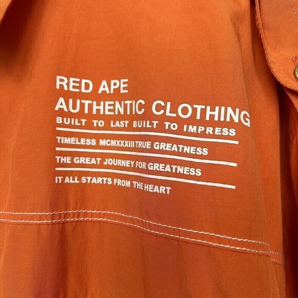 Red Ape Rare, Men's Corp. Shirt, Sz. 2X, Long Sleeve, Orange, Embroidery Logo - Picture 7 of 10